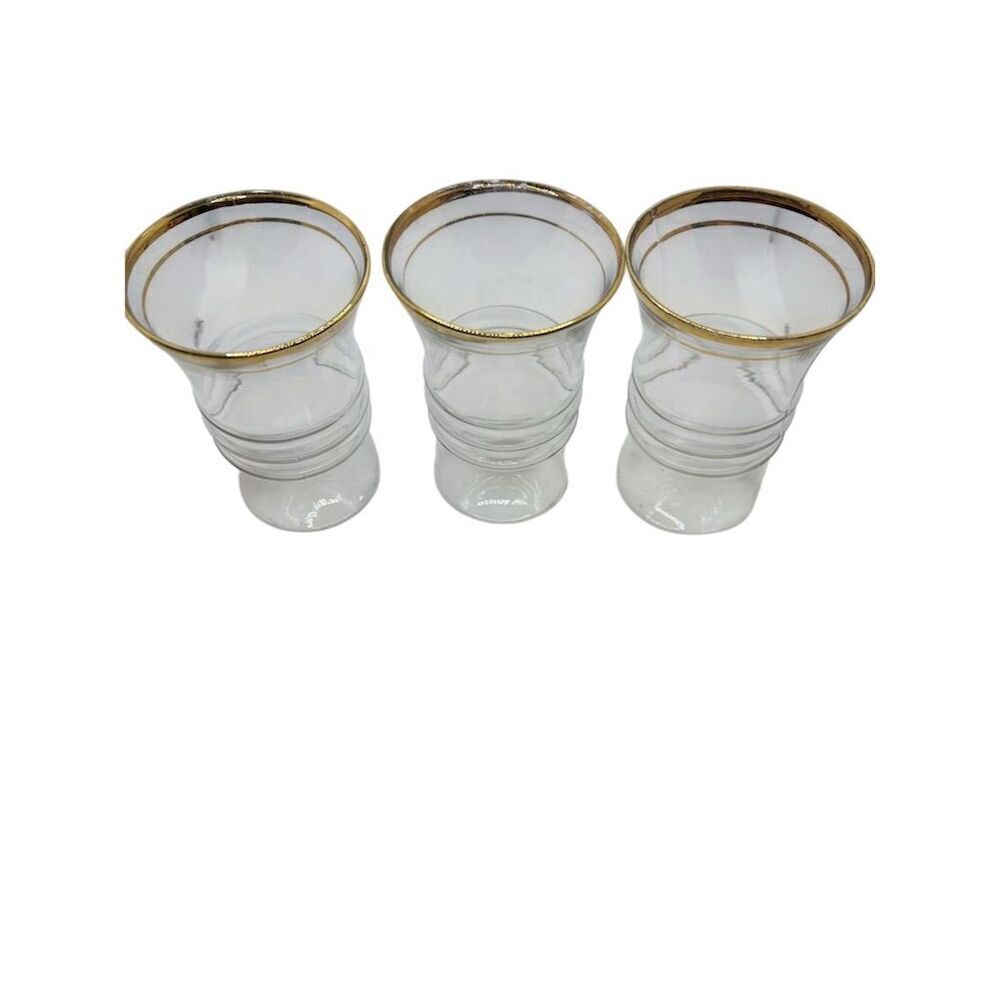 Anchor Hocking Glass Ribbed Tumblers Set of 3